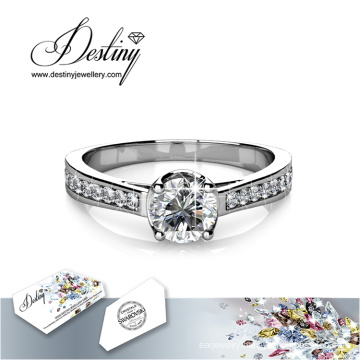 Destiny Jewellery Crystal From Swarovski Charm Ring